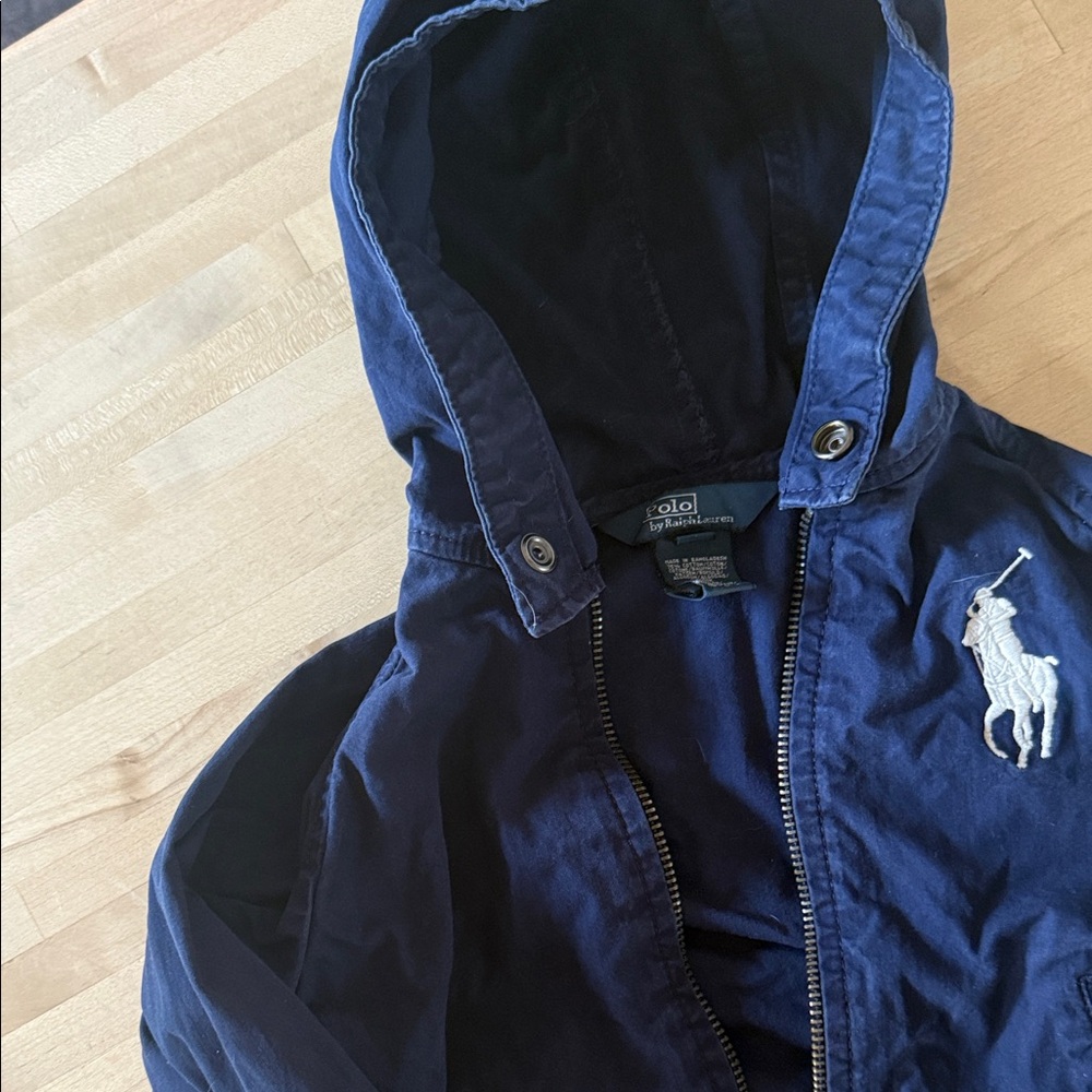 Ralph Lauren Navy Blue Kids Jacket with Hood 24M